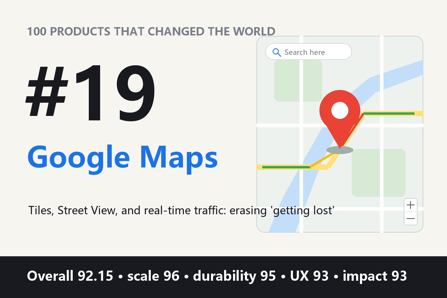 100 Products That Changed the World · #19: Google Maps